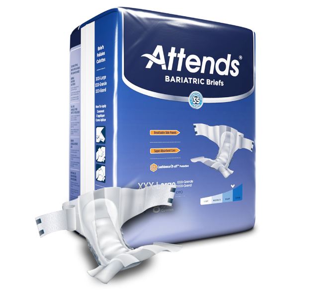 ATTDD60 - 4X-Large Heavy Absorbent 70 - 100 Inch Waist 8/Pack, 4 Packs/Case