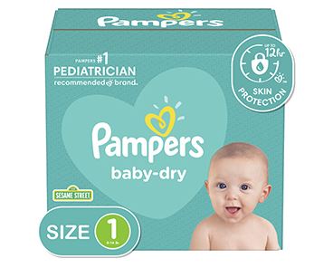 PAMBD#1 - Pampers Baby Diapers - Swaddlers Size 1, Pack of 84