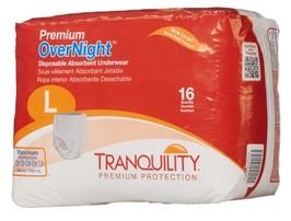 TRA2116 (Case Only) - Unisex Adult Absorbent Underwear Tranquility Premium OverNight Pull On with Tear Away Seams Large Disposable Heavy Absorbency