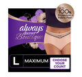 ALW37000728092-Always Discreet Boutique, Incontinence & Postpartum Underwear for Women, Maximum Protection, Peach, Large