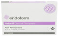 Box of endoform natural dermal template with branding and product details.