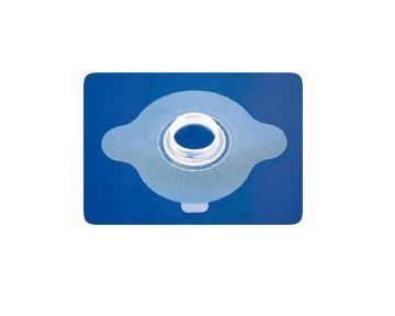 Blue medical device on a white background