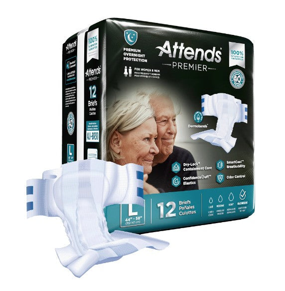 ATTALI-BR30-Attends Premier Tab Closure Size Large Disposable Heavy Absorbency