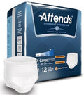 ATTAPPNT40-Attends Overnight Pull On Underwear with Tear Away Seams X-Large Disposable Heavy Absorbency
