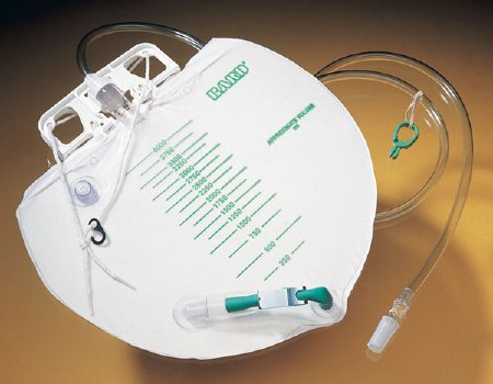 BAR153509-Urinary Drain Bag Bard Anti-Reflux Valve Sterile 4000 mL Vinyl