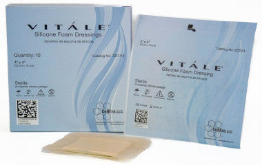 CEL20144-Vitale Silicone Foam Dressing, 4in x 4in