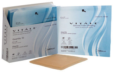 CEL20166-Vitale Silicone Foam Dressing, 6in x 6in