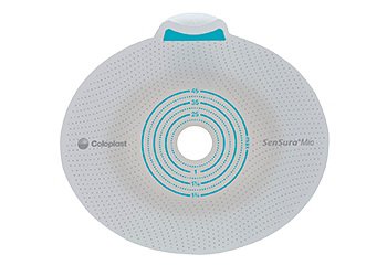 COL10571-Ostomy Barrier SenSura Mio Flex Trim to Fit, Standard Wear Elastic 70 mm Yellow Code 3/8 to 2-11/16 Inch