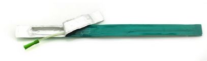COL816-Self-Cath Coude Olive Tip Urethral Catheter Uncoated PVC 16FR 16in