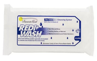 DKL1058-24-Redi-Wash Rinse Free Body Cleansing Cloths, 8 per Pack