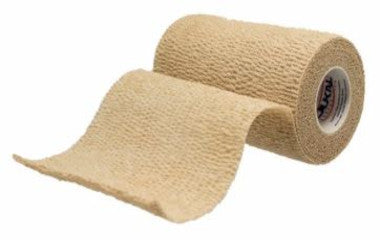 DKL8045T-Dukal Cohesive Bandage 4in x 5yrd Standard Compression Coban Self-adherent Closure Tan NonSterile