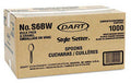 DRTDA-S6BW-Dart Plastic Teaspoons, White, Midweight, 1000 per case