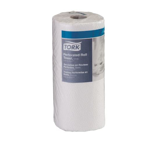 EPHHB1995A-Towel Roll, Perforated, Universal, White, 2-Ply, Embossed, 157.5ft, 11in x 5.5in 210 sht/rl 12 rl/cs