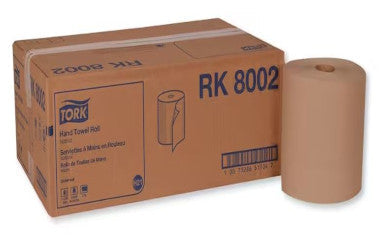 ESSRK8002-Hand Towel Roll, Universal, Natural, 1-Ply, Embossed, H21, 800ft, 7.9in x 7.8in x 1.9in, 6 rl/cs