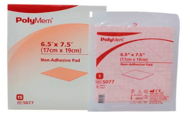FER5077-PolyMem 6 1/2in x 7 1/2in Rectangle Non-Adhesive without Border Sterile