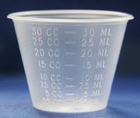 GMIGP700-Medicine Cup, 1 oz, Graduated mL/cc only, Translucent