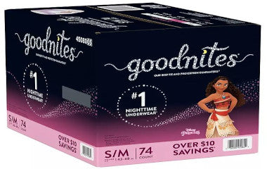 GOODNITEGRL-SMD-GoodNites Pull On Small / Medium Female Disposable Heavy Absorbency