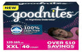GOODNITEGRL-XXL-Goodnites Girls' Nighttime Underwear, Size XXL (120-165 lbs) Disposable Heavy Absorbency