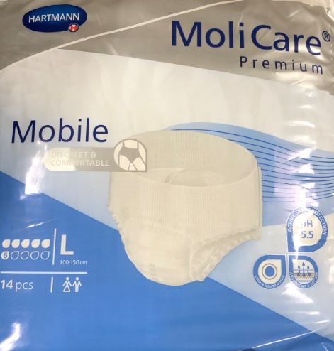 HAR1660150-MoliCare Pull On Adult Absorbent Underwear Large Disposable Moderate Absorbency