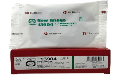 HOL13904-Hollister New Image Convex FlexTend Flange, Tape Border, Pre-Cut, 1in Opening, 1-3/4in Flange