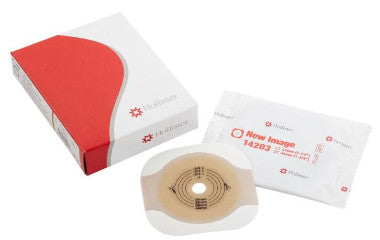 HOL14203-Hollister New Image FlexWear Up to 1-3/4in Cut-to-Fit Flat Ostomy Wafer 2-1/4in Flange, Tape Border, Red