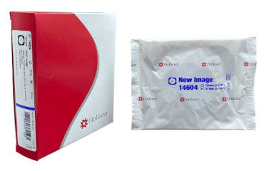 HOL14604-Hollister New Image Flextend Up to 2-1/4in Cut-to-Fit Flat Ostomy Wafer 2-3/4in Flange, Tape Border, Blue