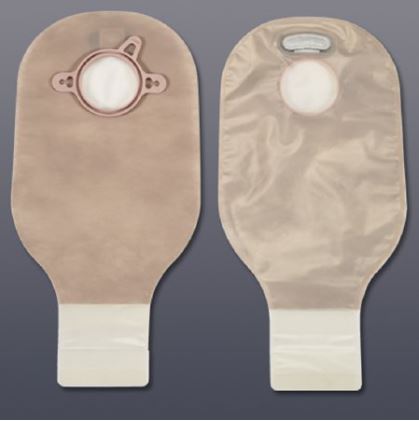 HOL18193-New Image 12in Length Drainable Ostomy Pouch 2 1/4in Flange