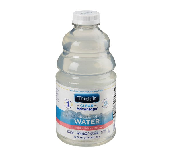 HORB480-A7044-Thickened Water Thick-It Clear Advantage 46 oz. Bottle Unflavored Liquid IDDSI Level 2 Mildly Thick