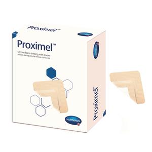 HRT14300000-Hartmann-Conco Proximel Silicone Foam Dressing, with Border, 5in x 5in