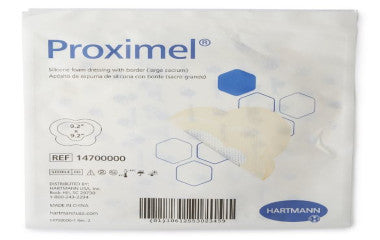 HRT14700000-Hartmann-Conco Proximel Silicone Foam Dressing, with Border, Large Sacrum