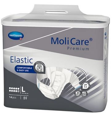 HRT165673-MoliCare Adult Incontinence Brief Premium 10D Large Disposable Heavy Absorbency