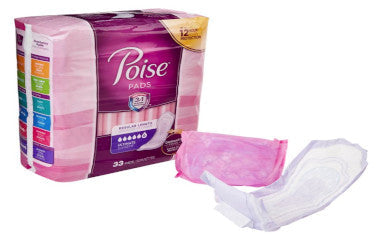 KIM33592-Poise Pad 15.6in Length Ultimate Absorbency Absorb-Loc Regular Female Disposable