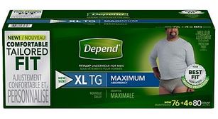 KIM48490-Depends Fit-Flex Underwear for Men Size XL