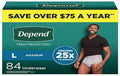 KIM48496-Depend Fresh Protection Incontinence Underwear for Men, Max Absorbency