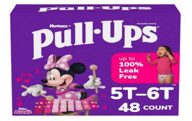 KIMDESIGNSG-Huggies Pull Ups Learning Designs Training Pants For Girls 5T- 6T 48 Ct