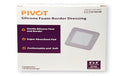 LMPSF4X4B-Pivot Silicone Foam 4in x 4in Border Dressing, 2.5in x 2.5in Pad