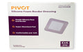 LMPSF6X6B-Pivot Silicone Foam 6in x 6in Border Dressing, 4.2in x 4.2in Pad