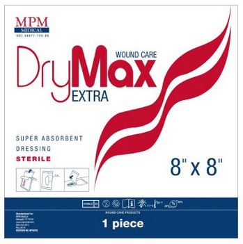 MPMMP00702-DryMax Extra Super Absorbent Dressing Polymer 8in x 8in Sterile