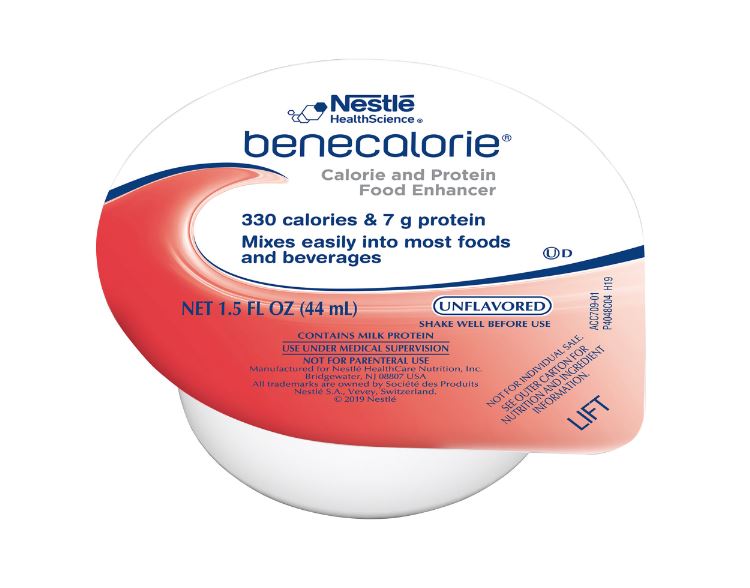 NES28250000-Calorie and Protein Food Enhancer Benecalorie Unflavored 1.5 oz. Cup Ready to Use