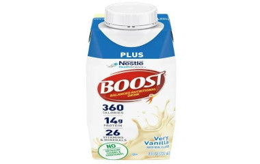 NES4390081186-Boost Plus, Very Vanilla, 8 fl oz Carton
