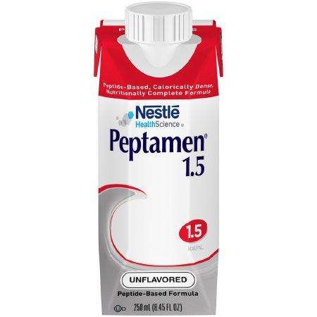 NES9871618192-Tube Feeding Formula Peptamen 1.5 250 mL Carton Ready to Use Unflavored Adult