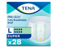 TENA ProSkin fully breathable brief packaging on a white background