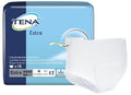 TENA Extra fully breathable underwear packaging with a sample of the underwear on a white background.
