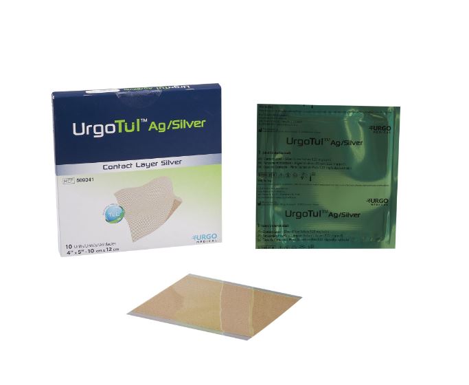 Urgotul Ag/Silver contact layer silver packaging on a white background