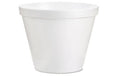 White styrofoam cup on a white background