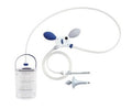 Medical device with hose and attachments on a white background