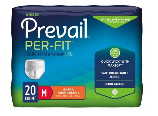 Underwear, Prevail, Per-Fit, Medium, 20/pk, 4pk/cs (PF-512)