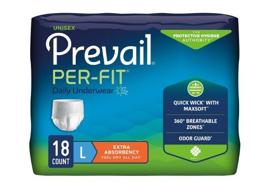 Underwear, Prevail, Per-Fit, Large, 18/pk, 4 pk/cs (PF-513)