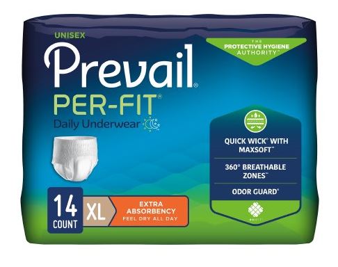 Underwear, Prevail, Per-Fit, X-Large, 14/pk, 4 pk/cs (PF-514)