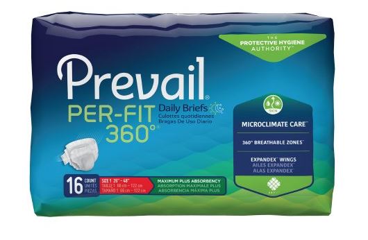 Brief, Prevail, Per-Fit 360, Medium, 16/pk, 6 pk/cs (PFNG-012)